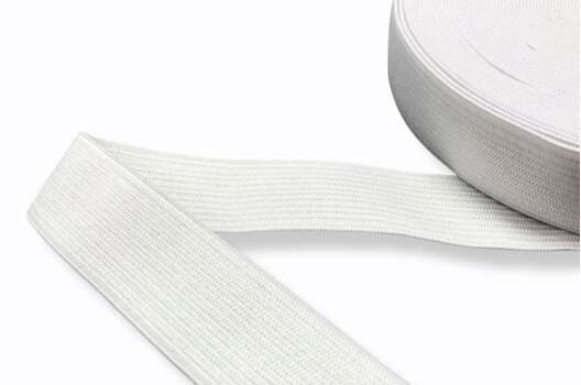 Резинка эластичная вязаная, белая, 20 мм