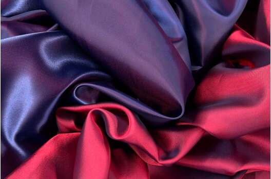 Подкладка атласная с вискозой (S134/purple), темно-фиолетовая с бордовым